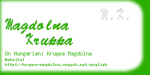 magdolna kruppa business card